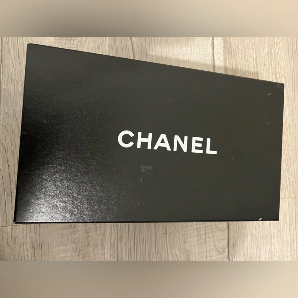 Chanel Ballet Flats‎ Floral Black Satin Size 36 Made in Italy